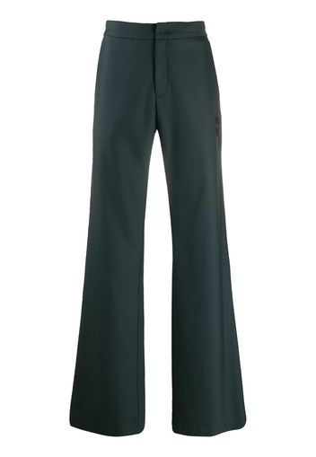 Off-White wide leg tailored trousers - Green