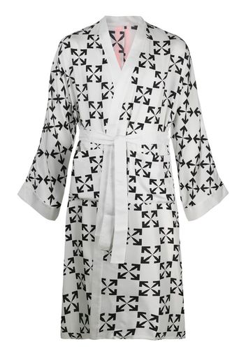 Arrows print robe