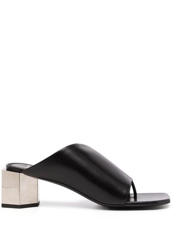 Off-White Hexnut chunky-heel 55mm mules - Black