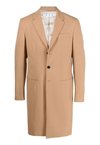 Off-White Ponte single-breasted slim-fit coat - Neutrals