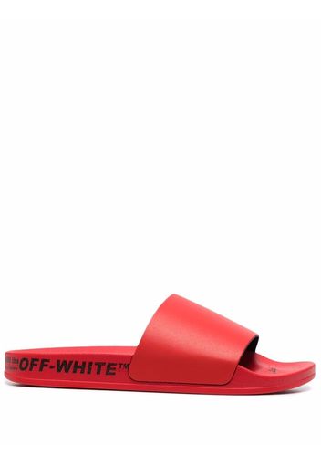 Off-White Industrial logo slides - Red