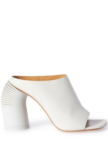 Off-White high-heel leather mules