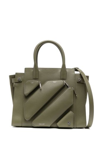 Off-White City leather tote bag - Green