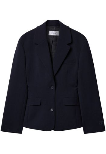 Off-White single-breasted structured blazer - Blue