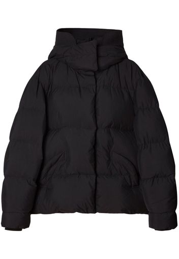 Off-White hooded puffer jacket - Black