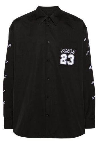 Off-White 23 Heavycot cotton overshirt - 1001 BLACK WHITE