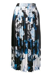 printed pleated skirt