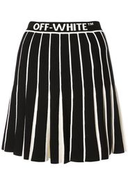 Off-White contrasting pleated skirt - Black