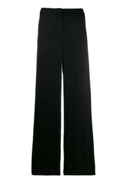 Off-White logo jacquard trousers - Black