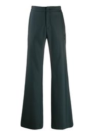 Off-White wide leg tailored trousers - Green