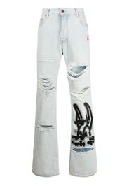 EV LOW FIT JEANS BLEACH BLACK