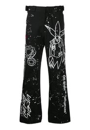 Futura Alien print trousers
