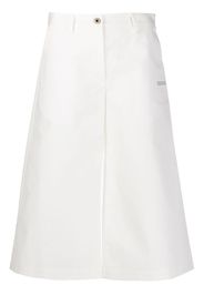 slogan print cropped trousers