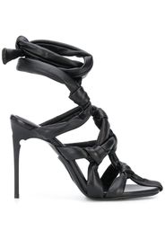 knotted strappy sandals