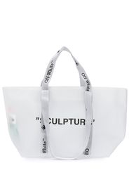 SMALL COMMERCIAL TOTE WHITE BLACK