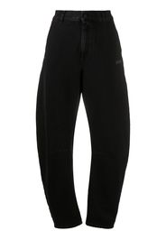 Off-White high-waisted bootcut jeans - BLACK NO COLOR