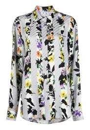 Off-White floral-print long-sleeve shirt - Grey