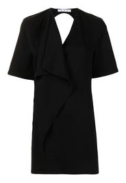 Off-White short-sleeve backless dress - Black