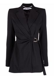 Off-White D-ring buckle fastening blazer - Black