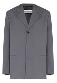 Off-White crease single-breasted blazer - Grey