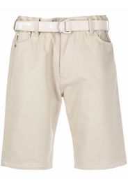 Off-White belted Bermuda shorts - Neutrals