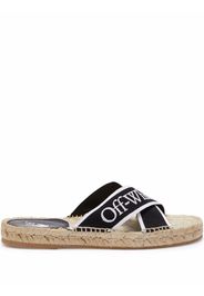 Off-White Crisscross espadrille sandals - Black