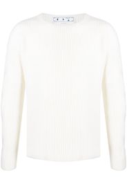 Off-White ribbed-knit crew-neck jumper