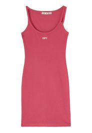 Off-White SB_RIBBED SHORT DRESS FUCHSIA WHITE - Pink