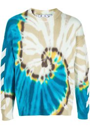 Off-White Diag tie-dye jumper - Blue