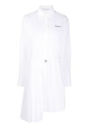 Off-White asymmetric pleated shirt dress