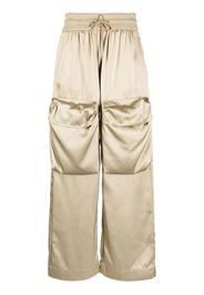 Off-White flap-pocket track pants - Green
