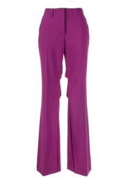 Off-White mid-rise flared trousers - Purple