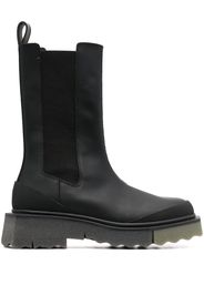 Off-White Calf Sponge leather chelsea boots - BLACK MILITARY