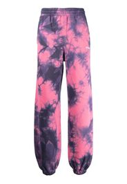 Off-White Diag-Stripe tie-dye track pants - Fucsia white
