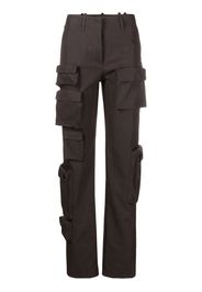 Off-White high-waisted cargo trousers - DARK GREY NO COLOR