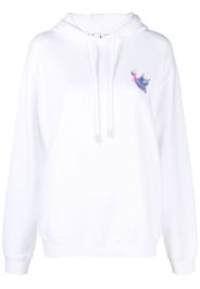 Off-White logo pullover hoodie - WHITE MULTICOLOR