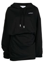 Off-White For All hooded dress - Black