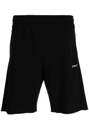 Off-White Single Arrow cotton track shorts - Black