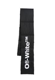 Off-White logo-print scarf - Black