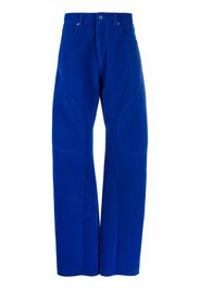 Off-White Flock Contour tapered trousers - Blue