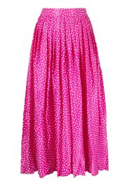 Off-White printed pleated trousers - Pink