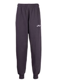 Off-White embroidered-logo track pants - Purple