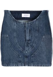 Off-White motorcycle hole miniskirt - Blue