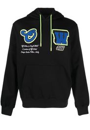 Off-White Varsity Hammer cotton hoodie - Black