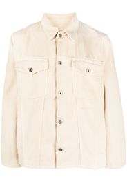 Off-White embroidered-motif denim jacket - Neutrals