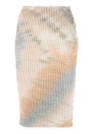 Off-White tie-dye pencil skirt - Neutrals
