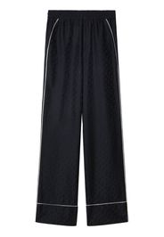 Off-White straight-leg pyjama-inspired trousers - Black