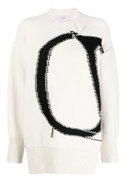Off-White Ow Maxi logo-intarsia jumper