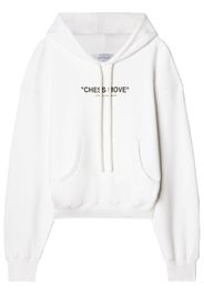 Off-White slogan-print drawstring hoodie