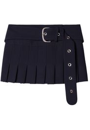 Off-White belted pleated miniskirt - Blue